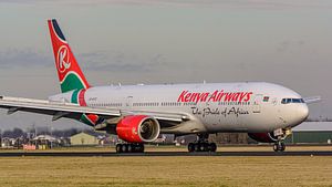Passagierflugzeug vom Typ Boeing 777-200 der Kenya Airways.