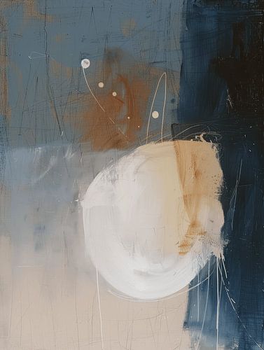 Abstrait moderne dans le style wabi-sabi