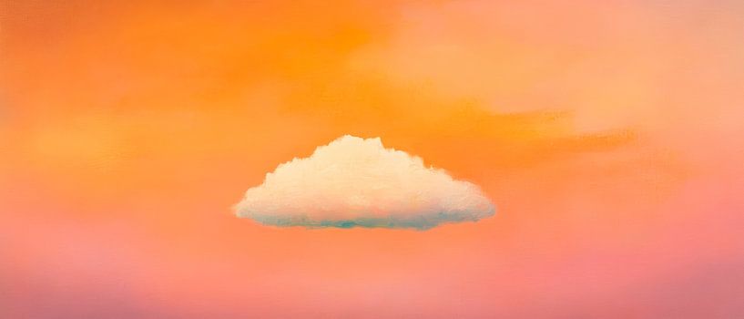 Himmel mit Wolke im Abendlicht – Harmonie von Poster Art Shop
