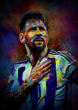 Iionel Messi voetballer van Muhamad Suryanto