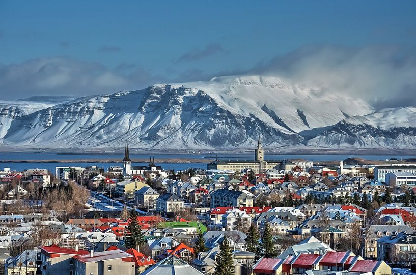 Panorama Reykjavik von Frans Blok
