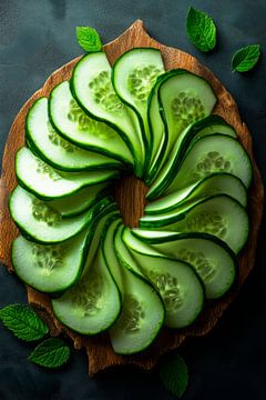 Cucumber wreath by Poster Art Shop
