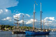 Segelschiffe auf der Hanse Sail in Rostock van Rico Ködder thumbnail