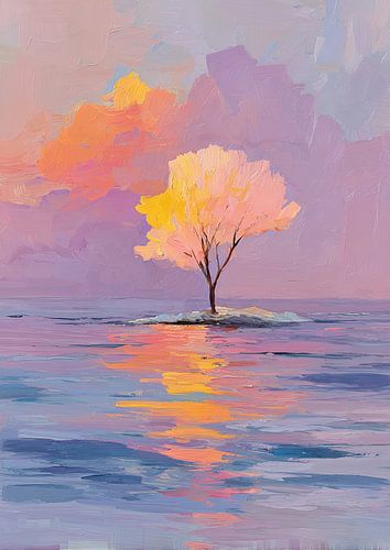 Island of Silence: Tree in Pastel