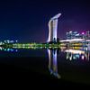 Singapur bei Nacht - Marina Bay Sands + Gardens by the Bay von Thomas van der Willik