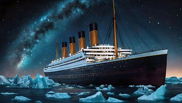 Titanic's Eternal Voyage: A Celestial Odyssey by Retrotimes