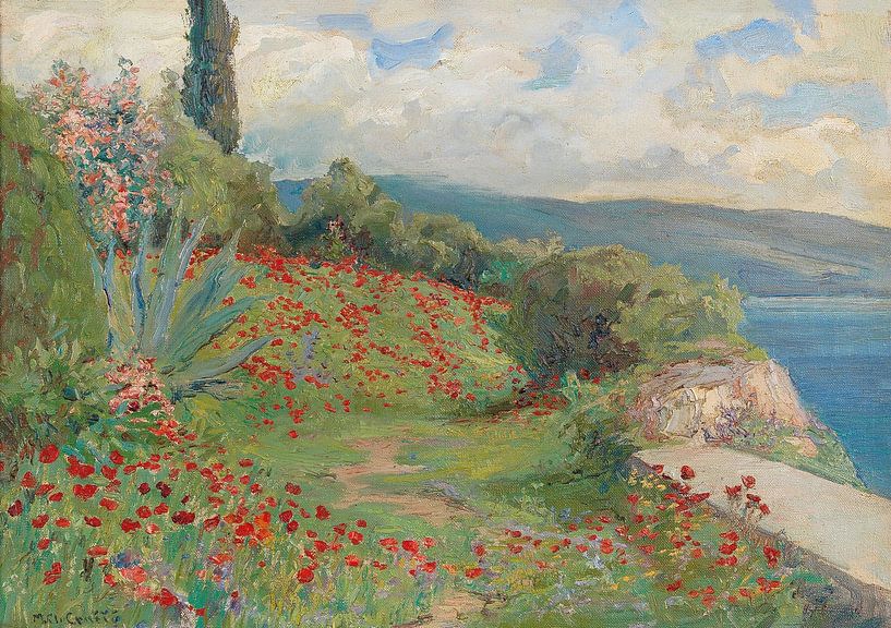 Spring Day on the Coast, Menci Clement Crnčić by Masterful Masters