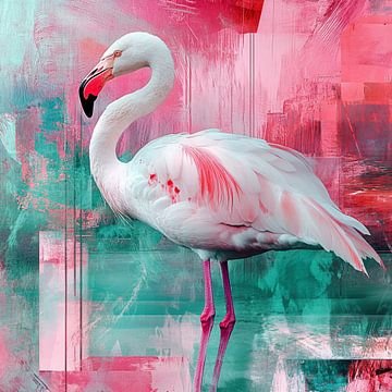 Roze flamingo van DiaSphera