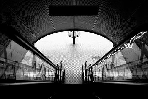 Naar beneden naar het platform