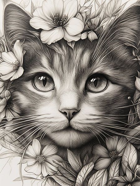Cat portrait by haroulita