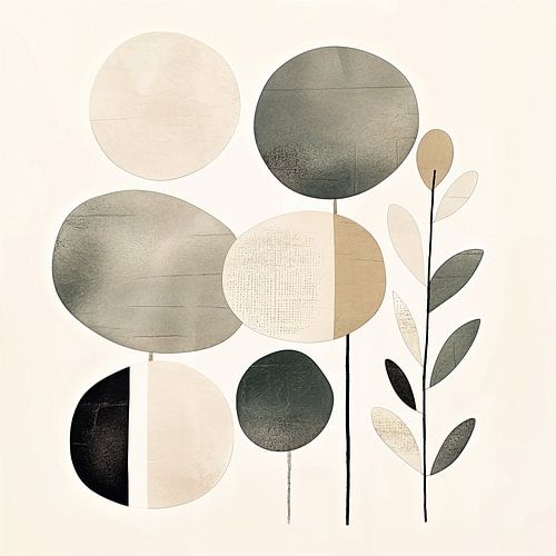 Abstracte Aardetinten | Rustige Cirkels