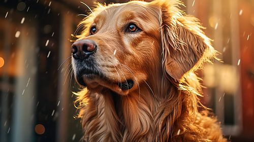 Portrait du Golden Retriever (chien)