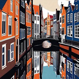 Leiden church bridge by Renato Daub