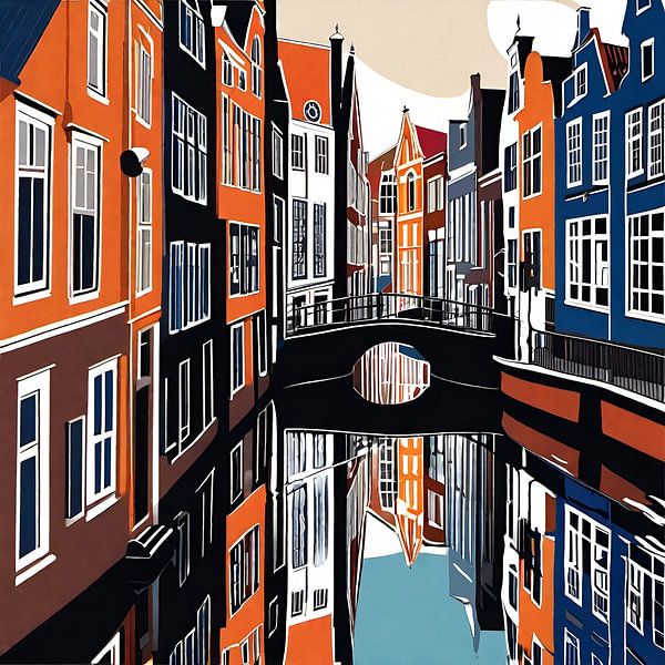Leidener Kirchenbrücke von Renato Daub