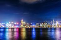 Blaue Stunde in Hongkong von Cho Tang Miniaturansicht