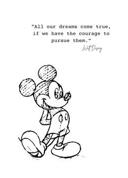 Mickey Mouse Quote by Artstyle