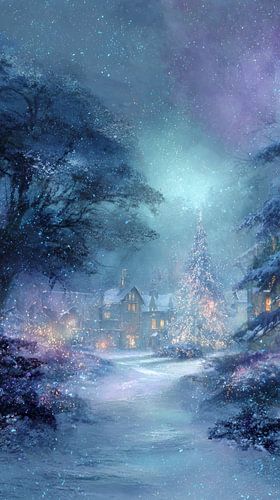Christmas Eve in Shimmering Village Fairytale Silence