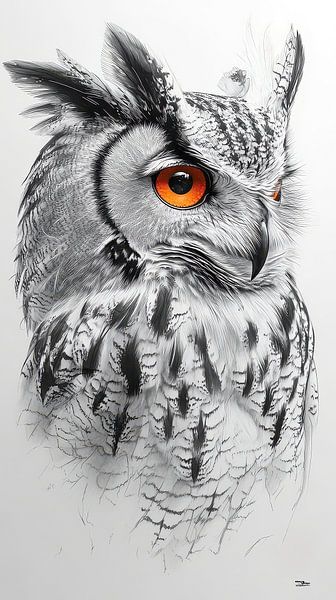 Eule - Steinkauz von Gelissen Artworks