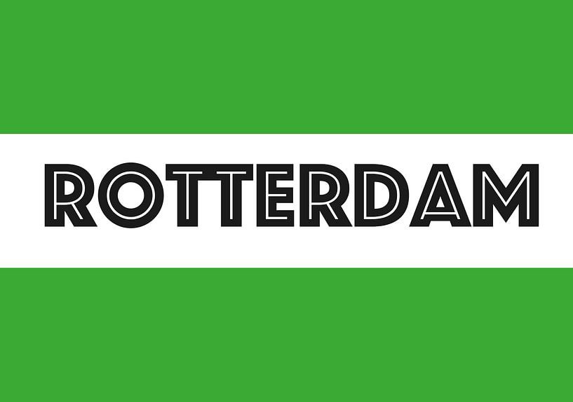 Drapeau de Rotterdam par De Vlaggenshop