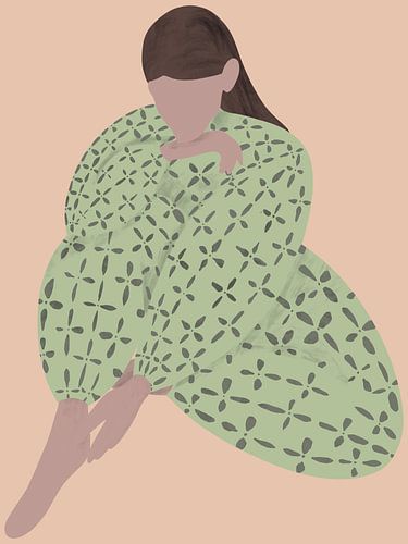 Illustration moderne intitulée : "Je t'aime beaucoup".