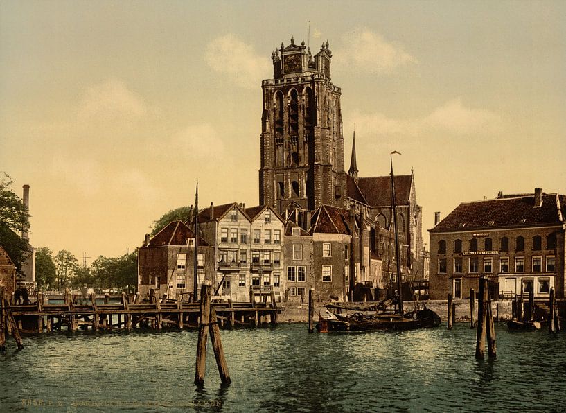 Damm und Maashaven, Dordrecht von Vintage Afbeeldingen