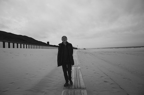 A man on Domburg beach