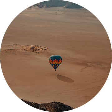 Luchtballonvaart over de Namib-woestijn Namibië, Afrika van Patrick Groß