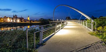 Dessau - Panorama à l'heure bleue sur Frank Herrmann