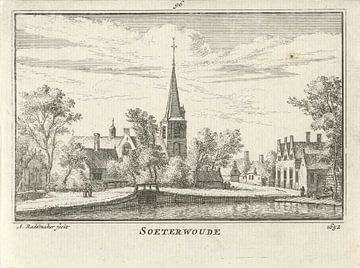 Abraham Rademaker, Gezicht op Zoeterwoude, 1652