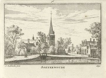 Abraham Rademaker, Vue de Zoeterwoude, 1652