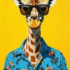 Bring Back Summer | Giraffe met zonnebril van Danny van Eldik - Perfect Pixel Design