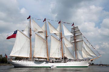 Tall Ship from Chile sur Maurice de vries
