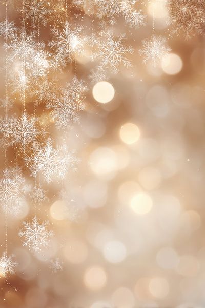 Flocons de neige à l'éclat chaud Chute d'hiver magique par Eva Lee