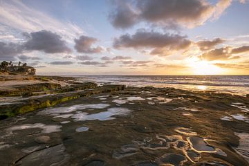 Serene zonsondergang in het rif - La Jolla kust van Joseph S Giacalone Photography