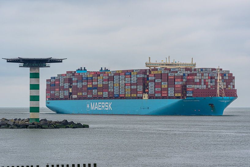 Container ship Maastricht Maersk. by Jaap van den Berg