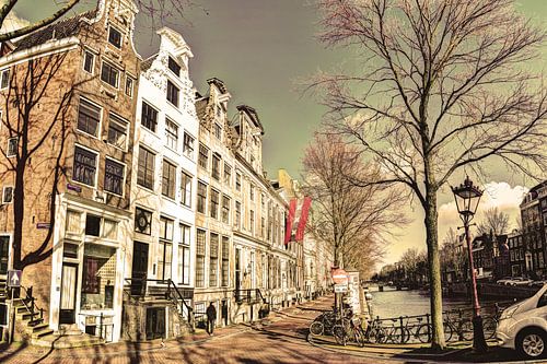 Keizersgracht in de Winter Amsterdam Oud