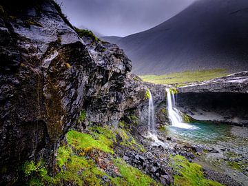 Skutafoss waterval, IJsland van Eddy Westdijk