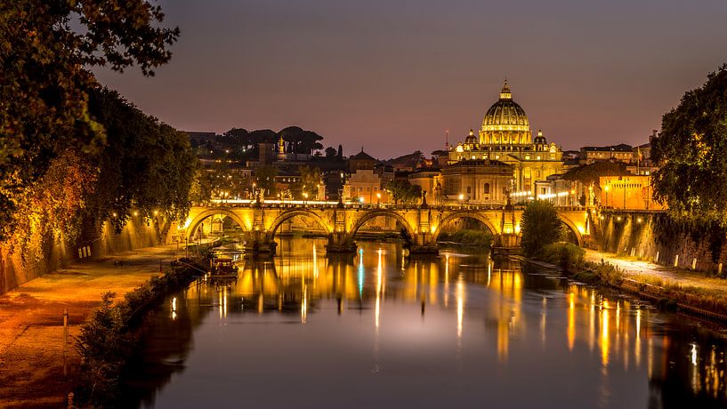 Zonsondergang in Rome van Rainer Pickhard