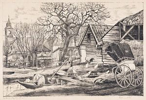 Dorf am Wasser, Otto Hanrath, 1924