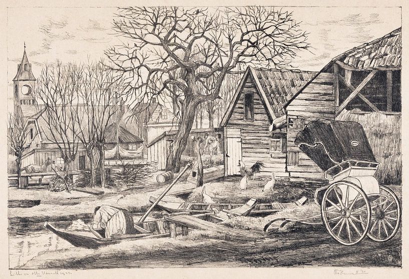 Dorf am Wasser, Otto Hanrath, 1924 von Atelier Liesjes