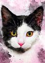 kat 5 dieren kunst #cat #cats #kitten # van JBJart Justyna Jaszke thumbnail