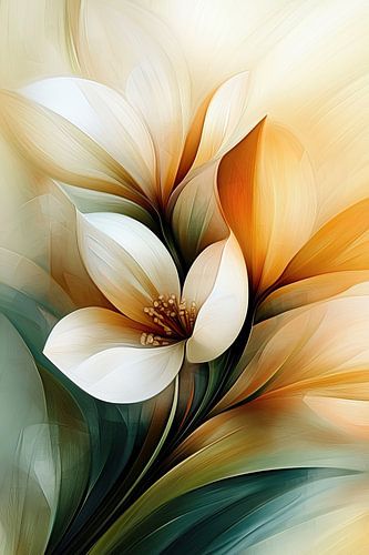 Modern abstracte bloem