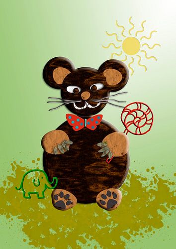 Kinderzimmerbild  -   Bär