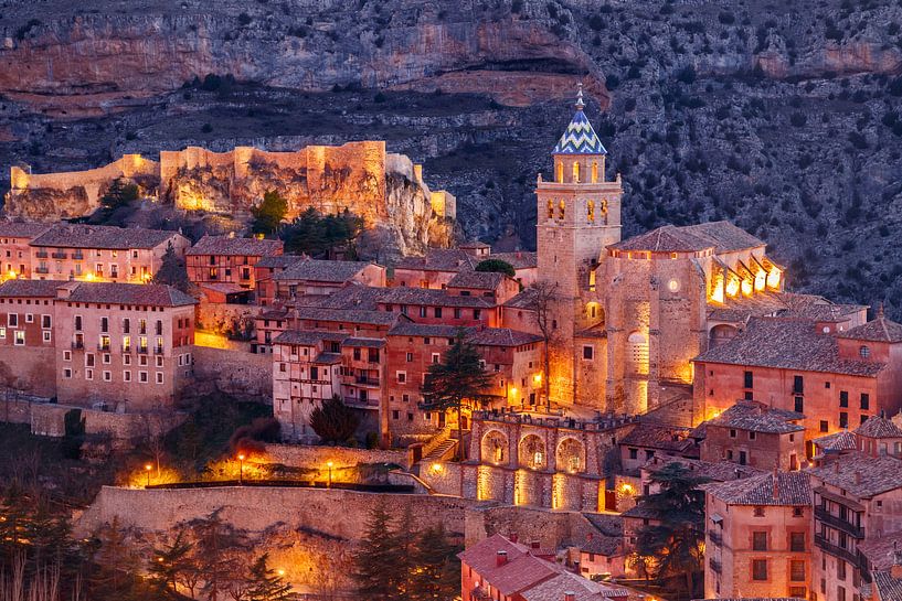 Albarracín bei Sonnenuntergang von Juriaan Wossink