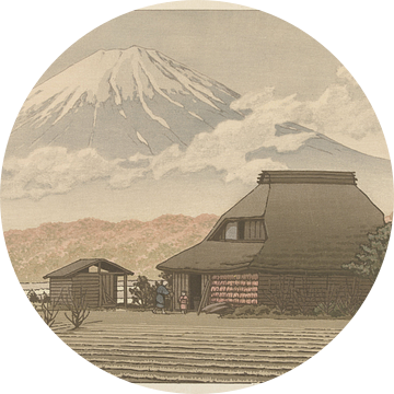 De berg Fuji vanuit het dorp Narusawa, Hasui Kawase