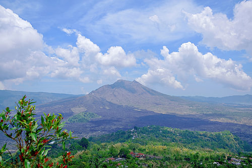 The active volcano Mount Batur