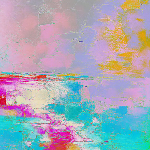 expressive Landschaft Himmel und Meer von Claudia Gründler