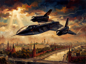 SR-71 Blackbird über dem Goldenen Kreml