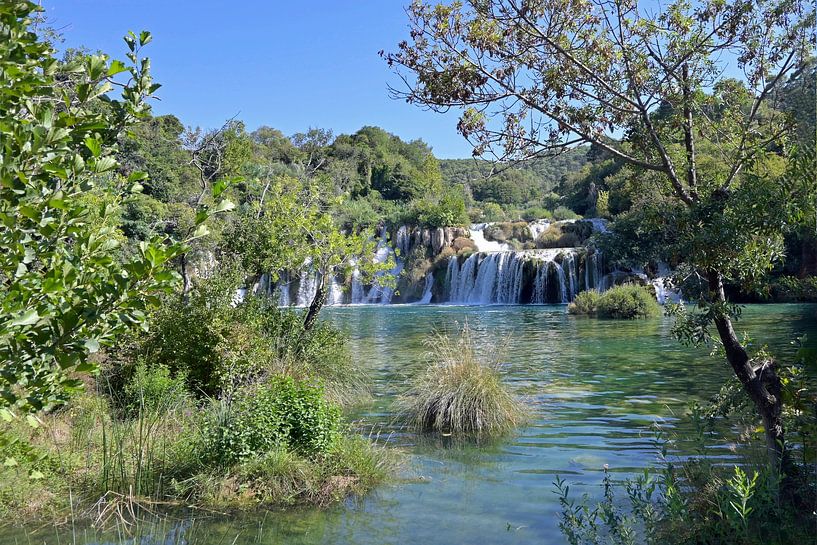 Chute d'eau et lac de Krka par Henriette Tischler van Sleen