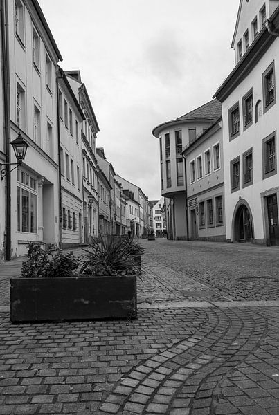 View of the old town centre of Plauen with an alley, Vogtland Saxony by Animaflora PicsStock